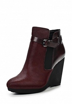 Ботильоны Clarks, цвет: бордовый. Артикул: CL567AWCEO17. Clarks