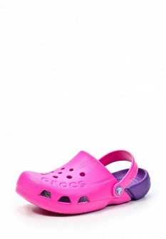 Сабо Crocs, цвет: розовый. Артикул: CR014AGGB823. Детская обувь / Обувь для девочек / Резиновая обувь