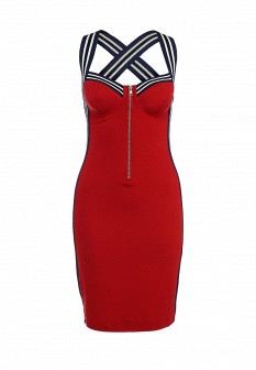 Платье Love Moschino, цвет: красный. Артикул: LO416EWDSB26. Love Moschino