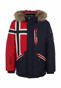 Пуховик Fergo, цвет: синий. Артикул: FE015EMGDO27. Мужская одежда / Верхняя одежда / Пуховики и зимние куртки