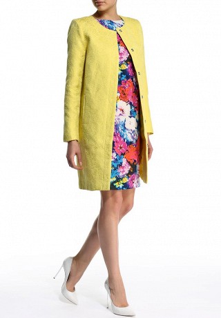 Пальто Bestia, цвет: желтый. Артикул: BE032EWEXE37